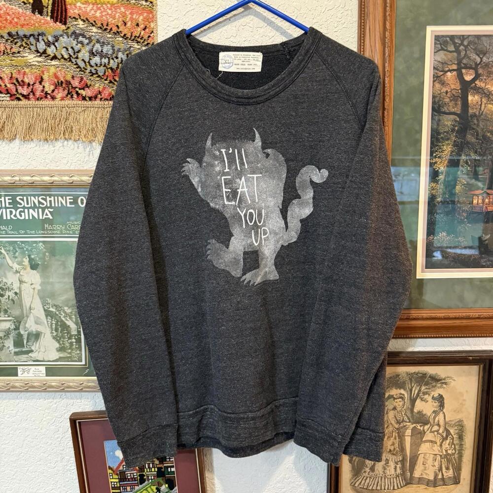 NWOT RARE Out Of Print Where The Wild Things Are Movie Promo Sweatshirt Size XL